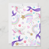 ユニコーンと人魚の招待状 ユニコーン 人魚 招待状 (裏面)