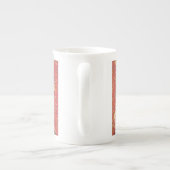 ユニコーンと処女中世タペストリーのイメージ ボーンチャイナマグカップ (裏面)