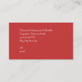 ユニコーンと処女中世タペストリーのイメージ 名刺 (裏面)