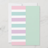 ユニコーンと動物の共同お誕生日会2人用 招待状 (裏面)