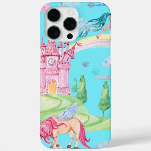 ユニコーンと城 Case-Mate iPhoneケース (裏面)