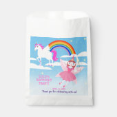 ユニコーンと妖精魔法誕生日パーティー フェイバーバッグ (正面)