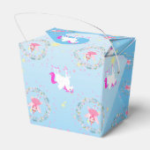 ユニコーンと妖精魔法誕生日パーティー フェイバーボックス (裏面サイド)