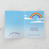 ユニコーンと妖精魔法誕生日パーティー 招待状 (内部)