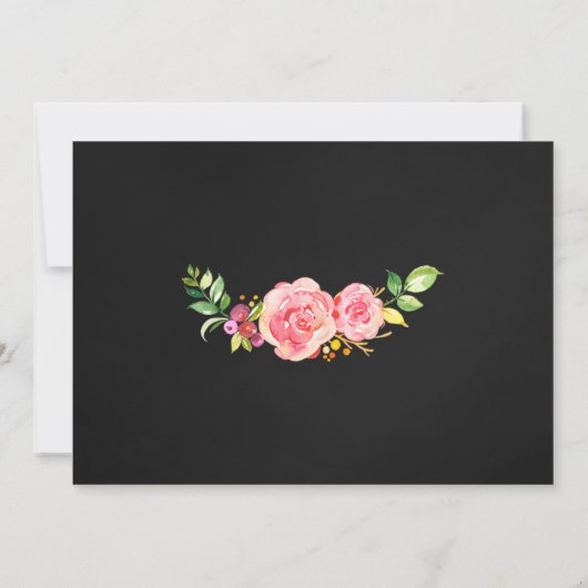 ユニコーンと恐竜の誕生日の招待兄弟姉妹 招待状 (裏面)