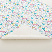 ユニコーンと恐竜 シェルパブランケット (3/4)