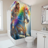 ユニコーンと戦士 シャワーカーテン (インサイチュ)