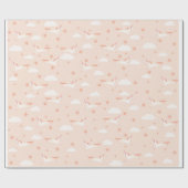 ユニコーンと星の誕生日包装紙 ラッピングペーパー (フラット)