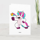 ユニコーンと星 カード (裏面)