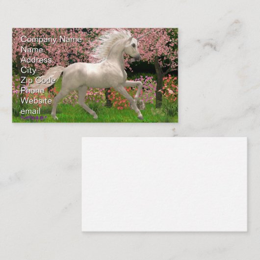 ユニコーンと森 名刺 (正面/裏面)