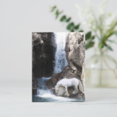 ユニコーンと滝 ポストカード (スタンド正面)