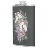 ユニコーンと花 フラスク (左)