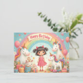 ユニコーンと虹の女の子の誕生日 (スタンド正面)