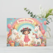 ユニコーンと虹の女の子の誕生日 (スタンド正面)