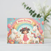 ユニコーンと虹の女の子の誕生日 (スタンド正面)