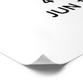 ユニコーンと虹の誕生日 ポスター (角)