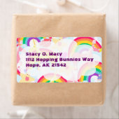 ユニコーンと虹ラベル ラベル (インサイチュ)