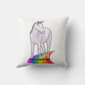 ユニコーンと虹 クッション (裏面)