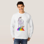 ユニコーンと虹 Tシャツ (正面フル)
