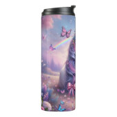 ユニコーンと蝶ピンクコケットファンタジー タンブラー (回転左)