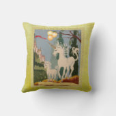 ユニコーンと針先の魔法 クッション (裏面)