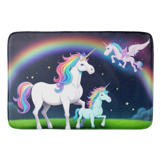 ユニコーンと魔法 バスマット (正面)