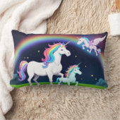 ユニコーンと魔法 ランバークッション (ブランケット)