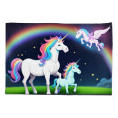 ユニコーンと魔法 枕カバー (裏面)