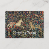 ユニコーンと鹿、森林動物のフローラ羊飼い 名刺 (裏面)