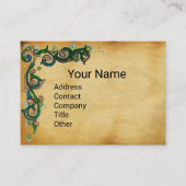 ユニコーンと鹿、森林動物のフローラ羊飼い 名刺 (正面)