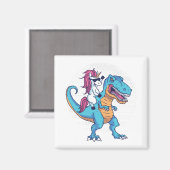 ユニコーンとT-レックス マグネット (正面/裏面)