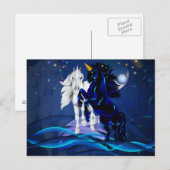 ユニコーンとWavesPostカード2枚 ポストカード (正面/裏面)