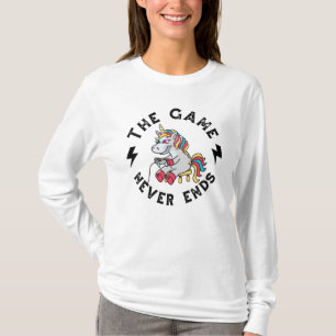 ユニコーンにとってゲームは終わらない Tシャツ