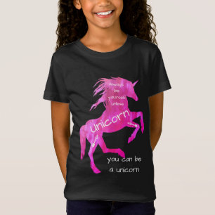 ユニコーンになれないなら、いつも自分らしく生きろ Tシャツ