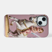 ユニコーンにまたがる赤ちゃん iPhone 15ケース (裏面横)