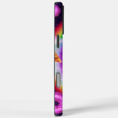ユニコーンに乗って宇宙の虹のパグ Case-Mate iPhoneケース (裏面 / 右)