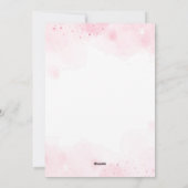 ユニコーンのお姫様の誕生日の招待 シーズンカード (裏面)