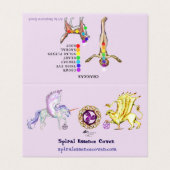 ユニコーンのかわいいpegacornのペガソスの馬の子馬のgriffon 名刺 (外部フラット)