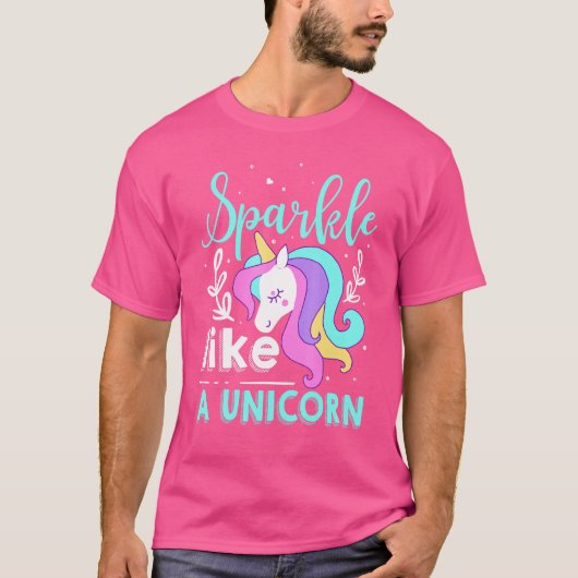 ユニコーンのように輝く Tシャツ (正面)