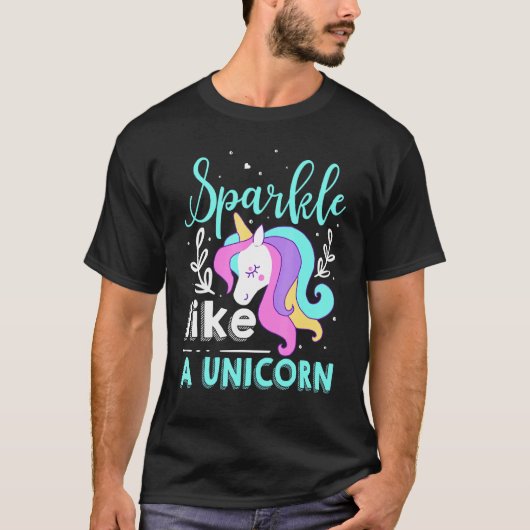 ユニコーンのように輝く Tシャツ (正面)