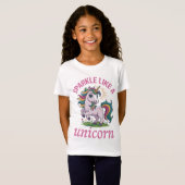 ユニコーンのように輝く Tシャツ (正面フル)