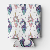 ユニコーンのアイスクリーム:妄想的なパターン。 缶クーラー (裏面)