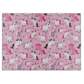 ユニコーンのイラストレーションは背景をからかいます カッティングボード (正面)