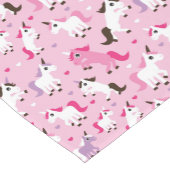 ユニコーンのイラストレーションは背景をからかいます ショートテーブルランナー (コーナー)