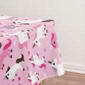 ユニコーンのイラストレーションは背景をからかいます テーブルクロス (インサイチュ)