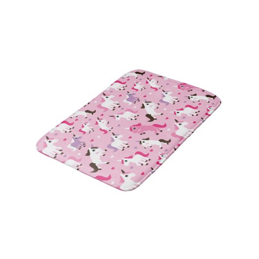 ユニコーンのイラストレーションは背景をからかいます バスマット (アングル)