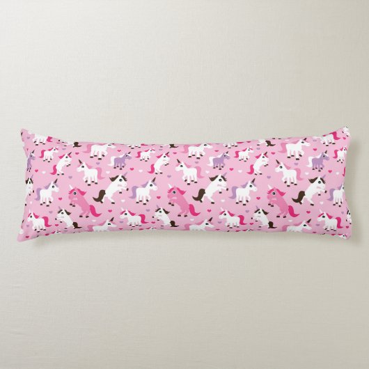 ユニコーンのイラストレーションは背景をからかいます ボディピロー (正面)