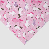 ユニコーンのイラストレーションは背景をからかいます 薄葉紙 (詳細)