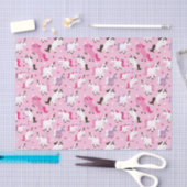 ユニコーンのイラストレーションは背景をからかいます 薄葉紙 (クラフト)