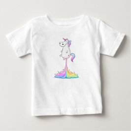 ユニコーンのオナラTシャツ ベビーTシャツ